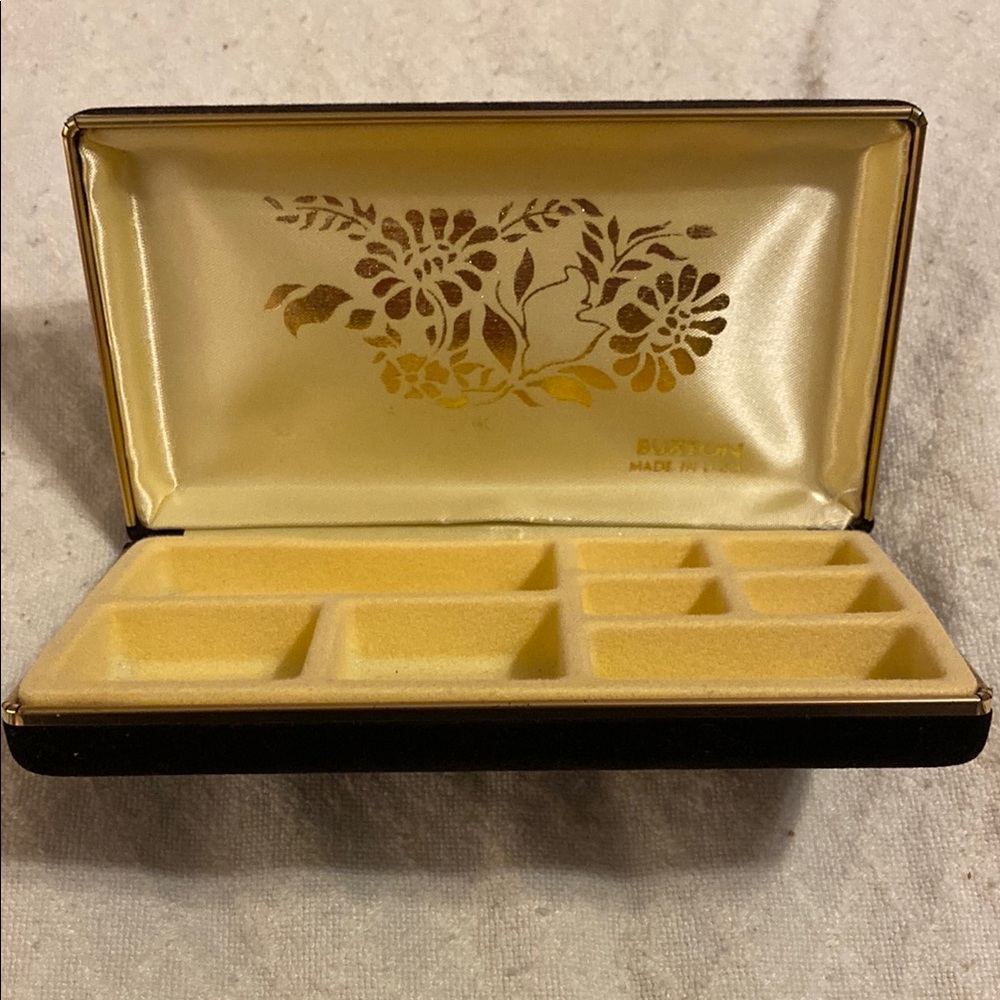 Vintage Jewelry Box with Floral Design